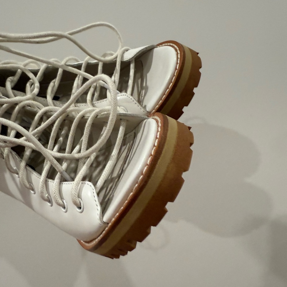 Jeffrey Campbell + Free People Palermo lace up open toe booties. Size 8. - Picture 10 of 15